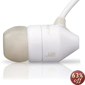 JBuds J2 Premium Hi-FI Noise Isolating Earbuds (White/Gray)