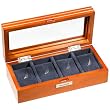 Nautica Wood Four Slot Watch Box