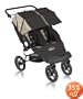 Baby Jogger City Classic Double Stroller, Black & Stone