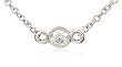 Milgrain Bezel Set Diamond Solitaire Pendant