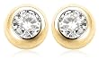 Diamond Bezel Set Stud Earrings