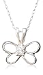 Diamond Butterfly Pendant 