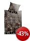 Baumwoll-Renforce Bettw�sche - Agneta 2-teilig 80 x 80 und 135 x 200 cm chocolate