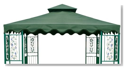 DC America 10-Foot by 10-Foot Gazebo Replacement Top, 2-Tier