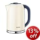 Matching cream stainless steel jug kettle