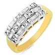 10k Two-Tone Gold 1/4-Carat Diamond Ring