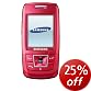 Samsung e250 Orange Pre-pay Mobile Phone Including �10 Airtime