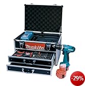 Makita 8271DWAETC Akku-Schlagbohrer-Set im Alukoffer, 12V, 68-teilig, Modell 2009
