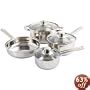 Cuisine Select Landon 7-Piece Stainless Steel Cookware Set