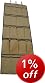 H & L Russel Over The Door Organiser, 20 Pocket, Cream with Black Trim