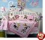 SoHo Forest Buddy Baby Infant Crib Nursery Bedding Set 10pcs**Reversible into Classic Sage and Sky Blue Argyle Design! **