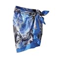 Spiegel Blue Floral-Print Pareo