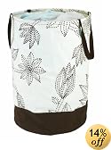 Umbra Crunch Dot Round Container, Brown & Natural, 17 X 25"
