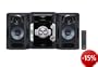Panasonic SC AK 280 Kompaktanlage (CD-/MP3-Player, UKW-/MW-Tuner, 5-fach CD-Wechsler, Kassettendeck, USB 2.0) schwarz