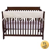Trend-Lab Crib Wrap Rail Guard for Long Rail, Natural Fleece