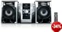 Philips FWM 387 Kompaktanlage (3-Fach CD/MP3/WMA-Player, UKW-/MW-Tuner, 480 Watt, USB 2.0) schwarz/silber