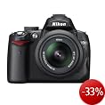 Nikon D5000 SLR-Digitalkamera (12 Megapixel, Live-View, HD-Videofunktion) Kit inkl. 18-55mm 1:3,5-5,6G VR Objektiv (bildstab.)