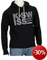 K-SWISS Herren Sweatshirt SPELL OUT HOODY, Black