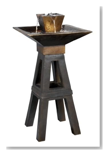 Kenroy Home #50613CPBZ Kenei Outdoor Floor Fountain in Copper Bronze Finish