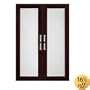 Solid Wood Closets DOESP Doors with Frosted Glass, Espresso, 2-Pack