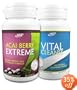 Acai Berry Extreme / Vital Cleanse Colon Cleanse Set - Powerful Weight Loss Diet Pill Combination