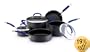 Rachael Ray Hard Anodized 8-Piece Cookware Set, Blue