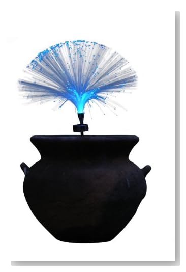 Exhart Solar Fiber Optic Stake, 2-Pack with Changing Color LED