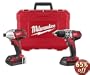 Factory-Reconditioned Milwaukee 2691-82 18-Volt Cordless M18 Lithium-Ion 2-Tool Combo Kit