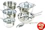 Cook N Home 10 Piece Stainless Steel Cookware Set