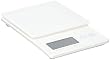 DRETEC デジタルスケール 「ストリーム」 2kg 【ガラス製計量皿/薄型/表示単位 0.1g】 ホワイト KS-245WT