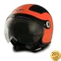 VCAN Milano Orange Large European Styled Scooter Helmet