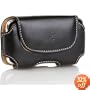 BlueHarbor Horizontal Leather Case with Belt Clip for Apple iPhone 3G 3GS 4 4G