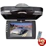PYLE PLRD133F 12.1-Inch Roof Mount TFT LCD Monitor with Built-In DVD Player