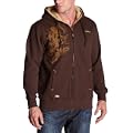 Dickies Men's Sherpa Lined Full Zip Fleece Hood With Screen Print