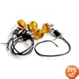 Front and Rear Mini Chrome Turn Signals Fits Metric Cruisers, Harleys, Choppers Enhance the look with these Mini Bullet Chrome Turn Signals Blinkers, Harley Davidsons, Suzuki, Honda, Kawasaki, Yamaha Cruisers