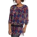 Rampage Juniors' Drop Waist Peasant Top