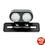 Custom Black LED Integrated Taillight Brake Light Turn Signals License Plate Light Fender Eliminator Plate Tag Holder for Harley, Honda, Yamaha, Suzuki, Kawasaki, Custom Bike, Cruiser, Choppers, Scooters, Vespa, Moped