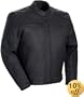 Tourmaster Coaster Air II Mens Leather Motorcycle Jacket Black Extra Large
