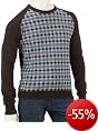 EASTPAK Herren Sweater SWAGGER, Brown Check