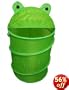 Kids' Frog Storage Hungry Hamper, Pop-Up Kid Hampers, Collapsible Laundry Hamper, Big Hamper