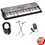 Casio LK-230 Personal Keyboard Premium Package with 61 Keys, Headphones, Stand & Power Supply