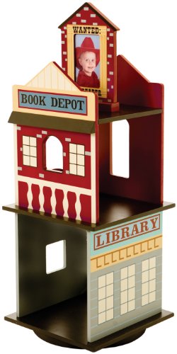 Levels of Discovery Wild West Revolving Bookcase Multi-color