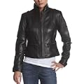 Kenneth Cole Reaction Women's Leather Scuba Coat