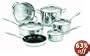 Cuisinart GreenGourmet Multi-Ply Stainless-Steel Eco-Friendly Nonstick 10-Piece Cookware Set