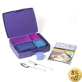Laptop Lunch B620 Bento Set 2.0 with Purple Outer Container, 5-Inner Containers, Utensils, and User's Guide