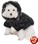 Fashion Pet Quilted Small Dog Parka, Black