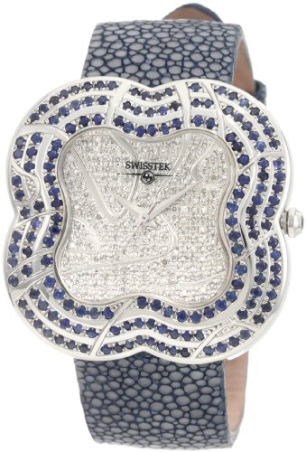 Swisstek Women's SK47739L Allegro Limited Edition Diamond Sapphire Watch