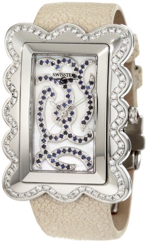 Swisstek Women's SK47728L Melange Limited Edition Diamond Sapphire Watch