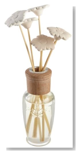 Laura Ashley Reed Diffuser With Embossed Bottle and Reed Toppers