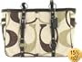 Coach Purse Handbag Gallon Tote Chocolate Multi 13810